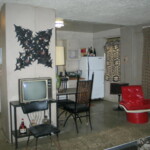 On the set of "American Gangster," filmed at Marlboro Houses in 2006. A vacant apartment was designed to look like an early 1970s apartment.