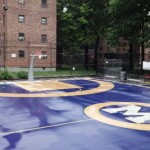 NYPD, community leaders unveil renovated Frederick Douglass Houses basketball  court