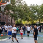 NYPD, community leaders unveil renovated Frederick Douglass Houses basketball  court