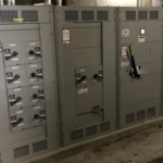 Newly installed equipment in the electrical meter rooms at Jackson Houses. Electrical feeders replaced at Jackson