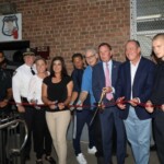 Staten Island community members, elected officials, and representatives from NYCHA and the NYPD attended a ribbon-cutting ceremony to officially dedicate the expanded fitness center.
