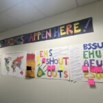 EHS staff posted accomplishments and shout-outs to colleagues on their Celebration Station EHS board