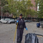 Groundskeeper Kim White at Douglass Houses