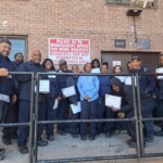 Team celebration for Pelham Parkway Houses caretakers.